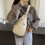 Waterproof Sling Bag Crossbody Backpack for Men Women Sling Backpack Hiking Daypack Multipurpose Cross Body Chest Bag (off - white)
