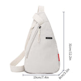 Waterproof Sling Bag Crossbody Backpack for Men Women Sling Backpack Hiking Daypack Multipurpose Cross Body Chest Bag (off - white)