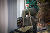Waxed Canvas All Purpose Military Style Duffle Bag, 24 - Inch, Water - Resistant, Adjustable Strap, Fully Lined, Double Zipper Closure, heavy Duty, Olive Green