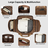 Waxed Canvas Duffel Bag 50L Waterproof Duffle Bag Travel Overnight Weekender Bag
