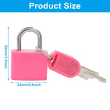 Waziaqoc 6 Pcs Luggage Locks with Keys, Small Suitcase Padlock, Mini Metal Padlock for Travel Bags, School Gym Locker, Toolbox