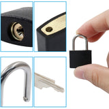 Waziaqoc 6 Pcs Luggage Locks with Keys, Small Suitcase Padlock, Mini Metal Padlock for Travel Bags, School Gym Locker, Toolbox