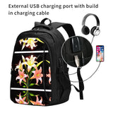 WBQLSL A bouquet of lilies in full bloom Printed travel backpacks are suitable for business/camping and mountaineering/short - distance travel backpacks