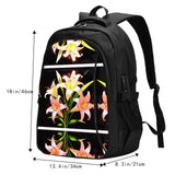 WBQLSL A bouquet of lilies in full bloom Travel backpack for daily travel, business trips, work, hiking, camping, etc.