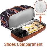 Weekender Bags for Women, 3PCS 21" Large Travel Duffle Carry on with Crossbody Bag & Toiletry Bag, Water - Resistant Shoe Compartment, Trolley Sleeve, for Business Weekend Overnight Trips