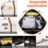 Weekender Bags for Women with Toiletry Bags Large Overnight Bags Travel Duffel Bag Carry On Shoulder Weekend Tote with Shoe Compartment and Wet Pocket for Girls Airplane Traveling, Gym
