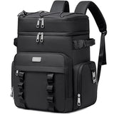 Weitars Insulated Cooler Backpack,Double Deck Waterproof Soft Cooler Bag,Backpack Coolers Leak Proof Lunch Backpack for Men Women for Travel,Camping,Picnic,Beach,Picnic,Outdoor 31L/52 Can (Black)