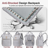 Weitars Lunch Backpack For Women,15.6 Inch Laptop Backpacks For Womens Back pack, Travel Backpacks,Work Backpack For Women (Gray)