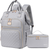 Weitars Lunch Backpack For Women,15.6 Inch Laptop Backpacks For Womens Back pack, Travel Backpacks,Work Backpack For Women (Gray)