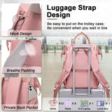 Weitars Lunch Backpack For Women,15.6 Inch Laptop Backpacks For Womens Back pack, Travel Backpacks,Work Backpack For Women (Pink)