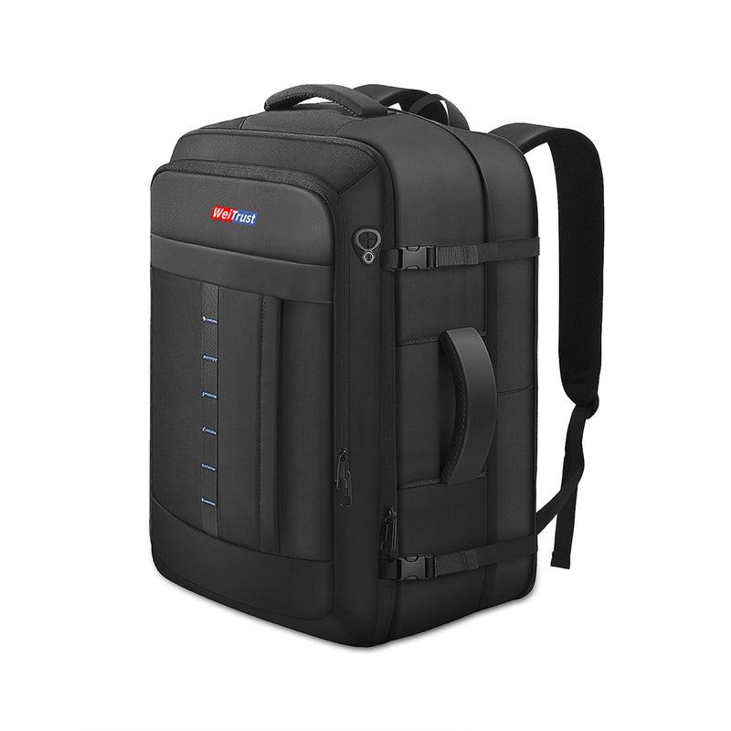 WeiTrust Travel Laptop Backpack, 50 - 60L Large Expandable Suitcase - Style Backpack for Business & Daily Travel, Carry - On Friendly with Side Water Bottle Pockets, Fits 18 - Inch Laptops