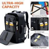 WeiTrust Travel Laptop Backpack, 50 - 60L Large Expandable Suitcase - Style Backpack for Business & Daily Travel, Carry - On Friendly with Side Water Bottle Pockets, Fits 18 - Inch Laptops