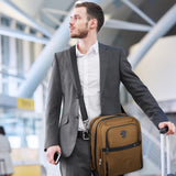 WELKINLAND 14 - Pockets Travel Messenger Bag for Men, 13" Tablet Shoulder Bag Men, 15L - Roomy Men's Shoulder Bag Expandable, Comfortable EDC Crossbody Bag for Man, Heavy - Duty Mens Messenger Bags for Work
