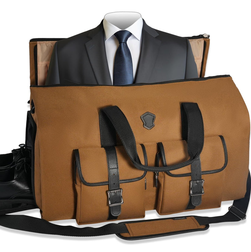 WELKINLAND 48H Garment Duffle Bags For Travel,10 - Pockets Carry On Garment Bag, 3 Suit Travel Bags, 62L 2 - In - 1 Garment Duffel Bag, Convertible Garment bag, Boardable Garment Bag