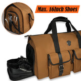 WELKINLAND 48H Garment Duffle Bags For Travel,10 - Pockets Carry On Garment Bag, 3 Suit Travel Bags, 62L 2 - In - 1 Garment Duffel Bag, Convertible Garment bag, Boardable Garment Bag