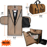 WELKINLAND 48H Garment Duffle Bags For Travel,10 - Pockets Carry On Garment Bag, 3 Suit Travel Bags, 62L 2 - In - 1 Garment Duffel Bag, Convertible Garment bag, Boardable Garment Bag