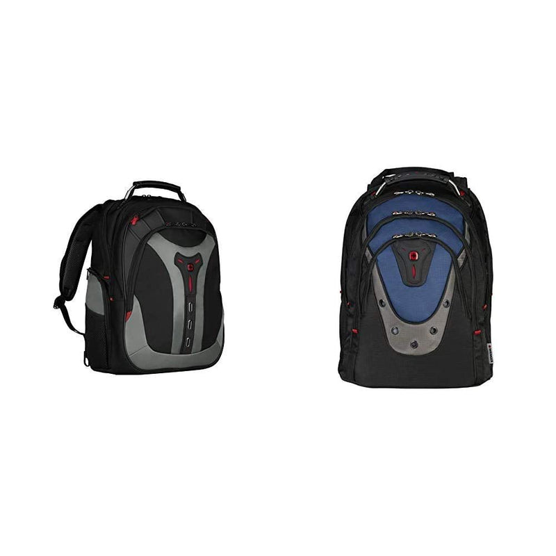 Wenger 600639 PEGASUS 17 Inch Laptop Backpack (25 Litre) & 600638 IBEX 17 Inch Laptop Backpack, Triple Protect Compartment with iPad/Tablet/eReader Pocket in Blue (23 Litre)