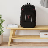 Wenger Carbon Rucksack, Notebook bis 17 Zoll, Organizer, Damen Herren, Büro Business Uni, Schwarz, Black, 15.6", laptop backpack