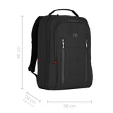 Wenger City Traveler Carry - On Laptop Backpack 40.64 cm 16 Inch with 12 Inch Tablet Pocket Black