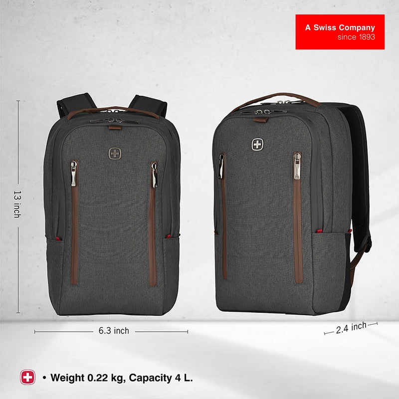 Wenger City Upgrade Laptop Backpack with Cross Body Day Bag 40.64 cm 16 Inches Grey