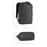 Wenger City Upgrade Laptop Backpack with Cross Body Day Bag 40.64 cm 16 Inches Grey