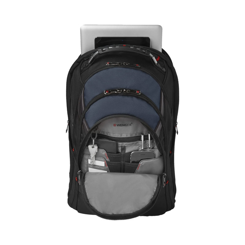 WENGER Ibex Laptop Backpack Suitable for Maximum 43.9 cm (17.3) Blue/Black, blue, black, Mittelgroß
