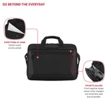 Wenger Mainframe Padded Document Organizer, 16 - Inch Laptop Bag, Black