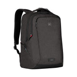 Wenger MX Professional laptop backpack with tablet pocket, notebook up to 16 inches, tablet of up to 10 inches, organizer, 21 L, for men and women, office, business travel, uni, mottled gray, 611641