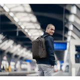 Wenger MX Professional laptop backpack with tablet pocket, notebook up to 16 inches, tablet of up to 10 inches, organizer, 21 L, for men and women, office, business travel, uni, mottled gray, 611641