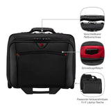 Wenger Patriot Rolling Case Blk Up To 17IN Laptop with notebook Case (WA - 7953 - 02F00)