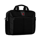 WENGER Sherpa 600653 Laptop Shoulder Bag, Notebook up to 16 Inches, Briefcase, 8 L, Women Men, Office, Business, University, Travel, Black, black, 16.0, briefcase