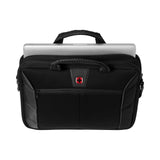 WENGER Sherpa 600653 Laptop Shoulder Bag, Notebook up to 16 Inches, Briefcase, 8 L, Women Men, Office, Business, University, Travel, Black, black, 16.0, briefcase