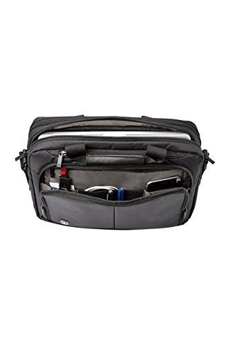 Wenger Source Padded Document Organizer and 14 - Inch Laptop Bag, Black