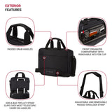 Wenger Source Padded Document Organizer and 14 - Inch Laptop Bag, Black