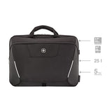Wenger Unisex - Adults XE Brief 17 Black Laptop Bag, 16 cm x 34 cm x 45 cm, 25 liters, 0.8 kg