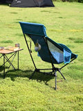 WildCall Lightweight Folding High Back Camping Chair with Head Support, Compact Beach Chair with Anti-Sinking Large Feet and Three Tilt Angles Adjustment
