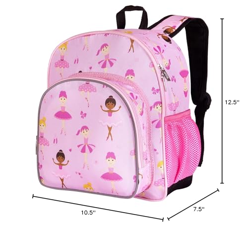 Wildkin 12 - inch Kids Backpack – Padded, Adjustable, Ideal for Daycare & Travel - Ballerina