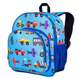 Wildkin 12 - inch Kids Backpack – Padded, Adjustable, Ideal for Daycare & Travel - Trains, Planes, and Trucks
