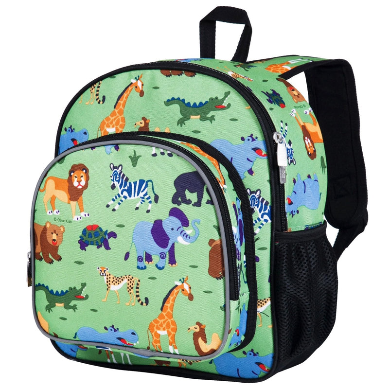 Wildkin 12 - inch Kids Backpack – Padded, Adjustable, Ideal for Daycare & Travel - Wild Animals