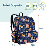 Wildkin 17 - inch Kids Backpack – Durable, Lightweight School Bag for Boys & Girls - Wildflower Bloom