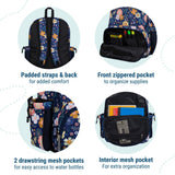 Wildkin 17 - inch Kids Backpack – Durable, Lightweight School Bag for Boys & Girls - Wildflower Bloom