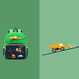 willikiva Car Dinosaur Kids Toddler Backpack for Boys and Girls Children Waterproof Preschool Bag(Green Bus)