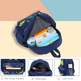 willikiva Cute Zoo Little 3d Backpack Kids Backpack for Boys and Girls Toddler Backpack Waterproof Preschool(Deep Blue Dinosaur)