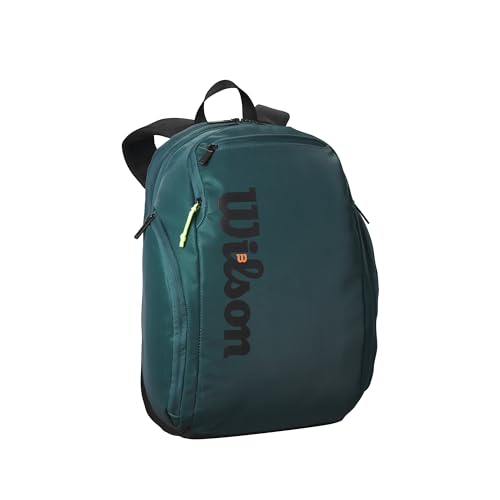 WILSON Blade V9 Super Tour Tennis Backpack - Holds up to 2 Rackets, Green/Black | Backpacks4Less