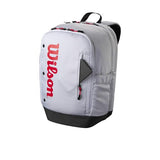WILSON Pickleball Backpack - Holds up to 2 Paddles, Grey/Red