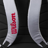 WILSON Pickleball Backpack - Holds up to 2 Paddles, Grey/Red