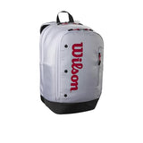 WILSON Pickleball Backpack - Holds up to 2 Paddles, Grey/Red