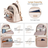 WINDARS Backpack for School Girls, Cute High School Backpacks for Teens Women Student Large Bookbag 15.6 Inch Laptop Bag with USB Charger Port for College Work Travel Trip (Khaki Beige)