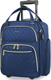 Winilla Carry-on Underseat 16-inch Luggage with Wheels, Softside Rolling Carry-on, Lightweight Travel Suitcase for Men Women, Personal Item Rolling Travel Bag