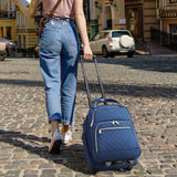 Winilla Carry - on Underseat 16 - inch Luggage with Wheels, Softside Rolling Carry - on, Lightweight Travel Suitcase for Men Women, Personal Item Rolling Travel Bag